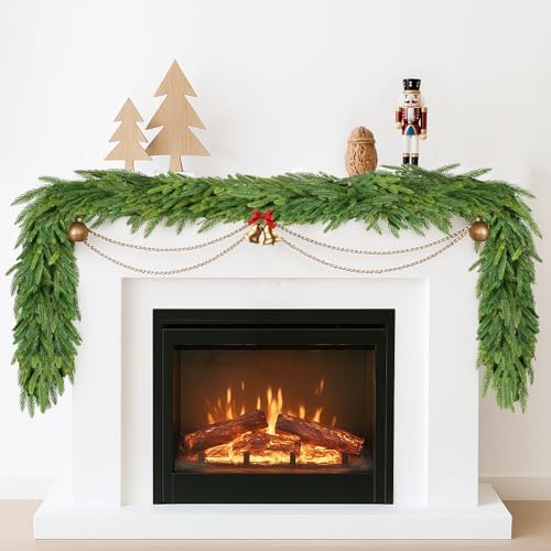 Christmas Norfolk Pine Garland: 6 FT Artificial Realistic Garland