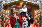Christmas North Pole Barn Door Backdrop for Photography 10x8ft in 10x8ft, alternate view 2