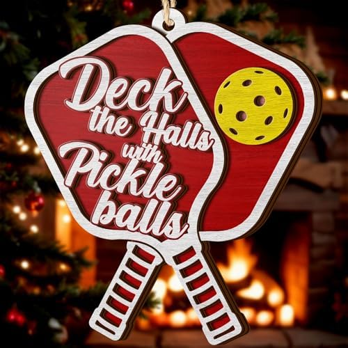 Christmas Ornament 2025, Gift Idea for Christmas (Pickleball Ornament 2026) in 3.54 Inches in Pickleball