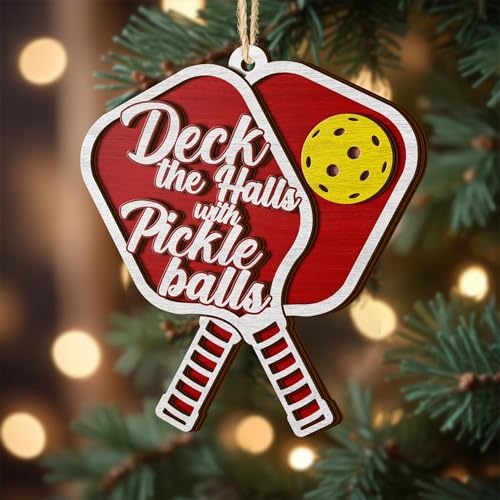 Christmas Ornament 2025, Gift Idea for Christmas (Pickleball Ornament 2026) in 3.54 Inches in Pickleball, alternate view 6