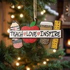 Christmas Ornament 2025, Gift Idea for Christmas (Teacher Ornament) in 3.54 Inches in Teacher Ornament, alternate view 3