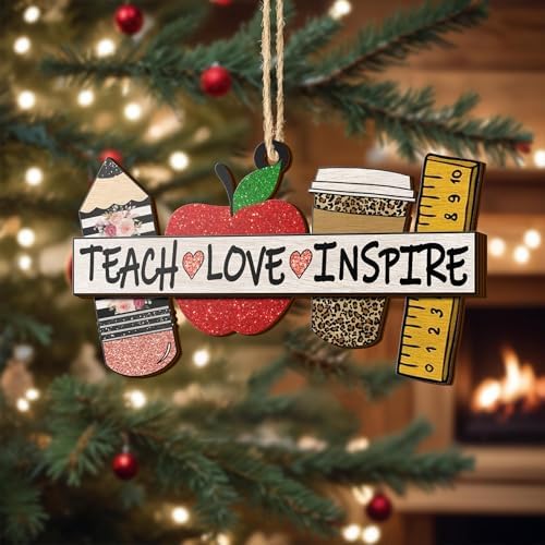 Christmas Ornament 2025, Gift Idea for Christmas (Teacher Ornament) in 3.54 Inches in Teacher Ornament, alternate view 4