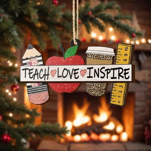 Christmas Ornament 2025, Gift Idea for Christmas (Teacher Ornament) in 3.54 Inches in Teacher Ornament, alternate view 6