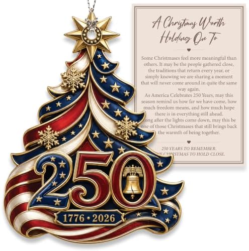 Christmas Ornaments, Christmas Decorations, Christmas Stockings, 250 Anniversary USA Merchandise, Christmas Tree