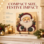 Christmas Pearl Diamond Art, 3D Pearl Beads Art Craft for Adults & Beginners, Santa Claus Gemstone Painting DIY, alternate