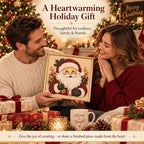 Christmas Pearl Diamond Art, 3D Pearl Beads Art Craft for Adults & Beginners, Santa Claus Gemstone Painting DIY, alternate