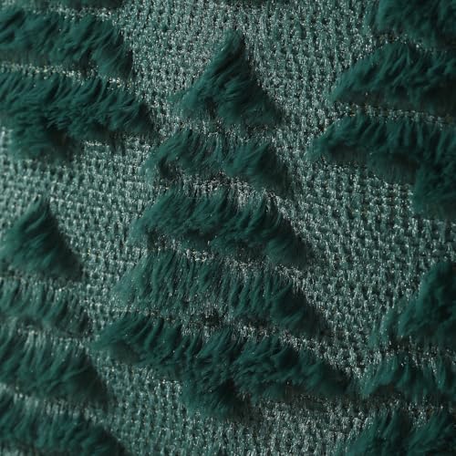 Christmas Pillow Covers 12 x 20 Set of 2 Xmas Decoration Dark Green Christmas Tree Pillow Cases Plush Faux Fur, alternate
