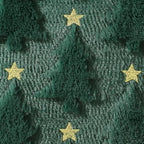 Christmas Pillow Covers 16 x 16 inch Set of 2 Dark Green Christmas Tree Pillow Covers Decorations Plush Faux Fur, alternate