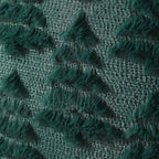 Christmas Pillow Covers 16 x 16 Set of 2 Xmas Decoration Dark Green Christmas Tree Pillow Cases Plush Faux Fur, alternate