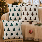 Christmas Pillow Covers 18x18 Pack 2 Beige Home Xmas Decor P023A18, alternate view 6