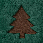 Christmas Pillow Covers 18x18 Pack 2 Green Plush Xmas Decor P022C18, alternate view 3