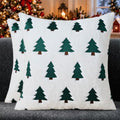 Christmas Pillow Covers 18x18 Pack 2 White Home Xmas Decor P023B18