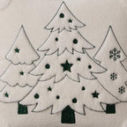 Christmas Pillow Covers 18x18 White Xmas Tree Plush PT024D18, alternate view 3