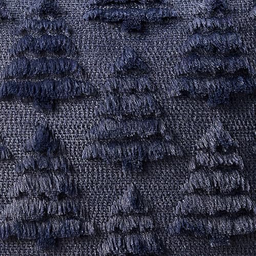 Christmas Pillow Covers 20x20 Set of 2 Christmas Decoration Navy Blue Christmas Tree Pillow Cases Plush Faux Fur, alternate
