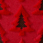 Christmas Pillow Covers 20x20 Set of 2 Red Brown Xmas Tree Pillow Covers Soft Plush Faux Fur Christmas, alternate view 3