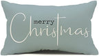 Christmas Pillow Covers Merry Christmas Throw Pillow Decorative Beige Cotton Cloth Linen Cloth Pillow Cover Sofa