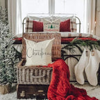 Christmas Pillow Covers Merry Christmas Throw Pillow Decorative Beige Cotton Cloth Linen Cloth Pillow Cover Sofa, alternate