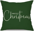 Christmas Pillow Covers Merry Christmas Throw Pillow Decorative Christmas Green Cotton Cloth Linen Cloth Pillow
