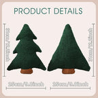 Christmas Pillows, Christmas Tree Pillow Cute Xmas Tree Shaped Plush Pillow Stuffed Christmas Decor for Party, alternate view