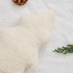 Christmas Pillows Set of 2 Beige Christmas Tree Shaped Soft Plush Christmas Decor Pillow for Party Xmas Winter, alternate
