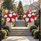 Christmas Poinsettias Hanging Baskets for Outdoors, alternate view 7