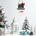 Christmas Snowman decorations Front Door Sign 12x12 in, alternate view 5