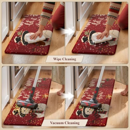 Christmas Snowman Kitchen Mats Cushioned Anti Fatigue Floor Mats, alternate view 5