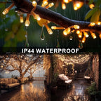 Christmas String Lights, 100 FT 300 LED Connectable Waterproof String Lights Clear Wire with 8 Modes Timer, alternate view 2
