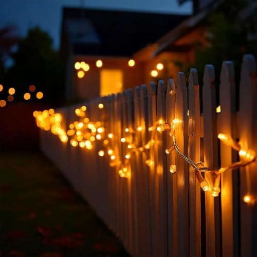 Christmas String Lights, 100 FT 300 LED Connectable Waterproof String Lights Clear Wire with 8 Modes Timer, alternate view 3