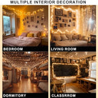 Christmas String Lights, 100 FT 300 LED Connectable Waterproof String Lights Clear Wire with 8 Modes Timer, alternate view 6