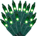 Christmas String Lights, 150 Count 33 FT Incandescent Mini Green Wire Fairy Light, 120V UL Certified Connectable