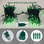 Christmas String Lights, 150 Count 33 FT Incandescent Mini Green Wire Fairy Light, 120V UL Certified Connectable, alternate