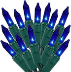 Christmas String Lights, 150 Count 33 FT Incandescent Mini Green Wire Fairy Light, 120V UL Certified Connectable