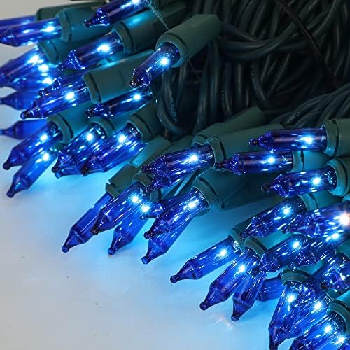 Christmas String Lights, 150 Count 33 FT Incandescent Mini Green Wire Fairy Light, 120V UL Certified Connectable, alternate