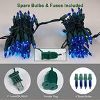 Christmas String Lights, 150 Count 33 FT Incandescent Mini Green Wire Fairy Light, 120V UL Certified Connectable, alternate