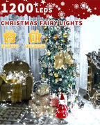 Christmas String Lights,403FT 1200 LED Cold White Fairy Light Bedroom Decor, alternate view 2