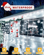 Christmas String Lights,403FT 1200 LED Cold White Fairy Light Bedroom Decor, alternate view 6