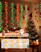 Christmas String Lights,403FT 1200 LED Red Green Fairy Light Bedroom Decor, alternate view 4