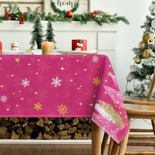 Christmas Tablecloth 52 x 70 Inch Rectangular Christmas Trees in 52 x 70 Inch, alternate view 3