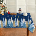 Christmas Tablecloth 60 x 104 Inch Rectangular Blue in 60 x 104 Inch