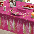 Christmas Tablecloth 60 x 104 Inch Rectangular Christmas Trees in 60 x 104 Inch, alternate view 4