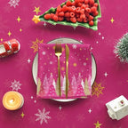 Christmas Tablecloth 60 x 104 Inch Rectangular Christmas Trees in 60 x 104 Inch, alternate view 5