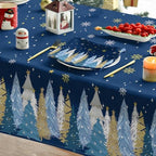 Christmas Tablecloth 60 x 120 Inch Rectangular Christmas Trees in 60 x 120 Inch, alternate view 4