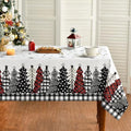 Christmas Tablecloth 60 x 140 Inch Rectangular Black in 60 x 140 Inch
