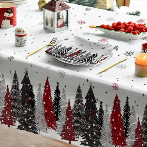 Christmas Tablecloth 60 x 84 Inch Rectangular Christmas Trees in 60 x 84 Inch, alternate view 4