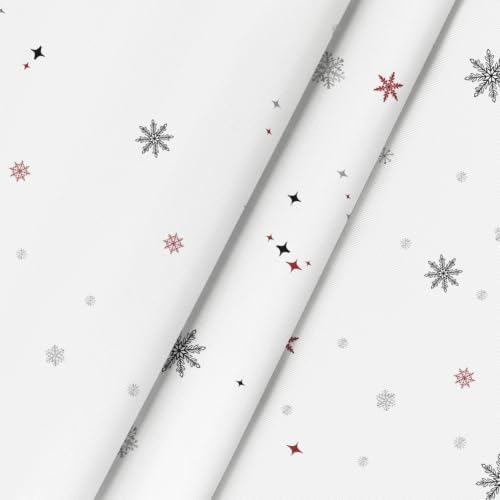 Christmas Tablecloth 90×90 Inch Round, Red Bordered Pine Pattern Table Cover for Kitchen Dining Christmas Party, alternate