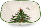 Christmas Tree - Christmas Tree Sculpted Square Dish in Small in Multicolor