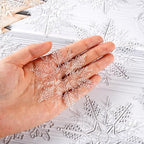 Christmas Tree Decorations Snowflake Ornaments 60Pcs Clear Plastic Hanging Snowflakes from Ceiling Snow Flakes, alternate