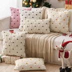 Christmas Tree Decorative Euro Throw Pillow Covers 24x24 Inch Beige in 24x24 Inch in Beige, alternate view 4