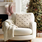 Christmas Tree Decorative Euro Throw Pillow Covers 24x24 Inch Beige in 24x24 Inch in Beige, alternate view 6